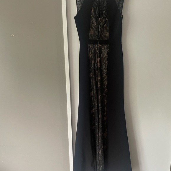 Evening gown black and nude with lace - Picture 8 of 8